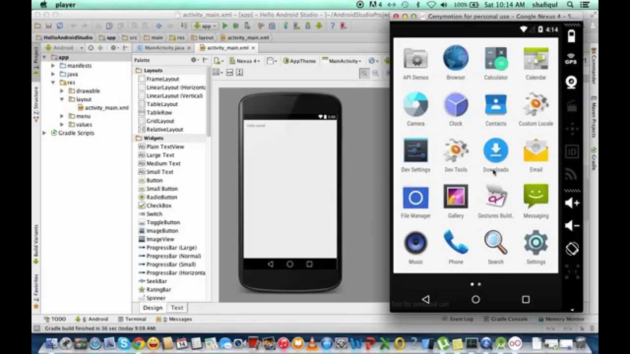 android device emulator for mac cordova